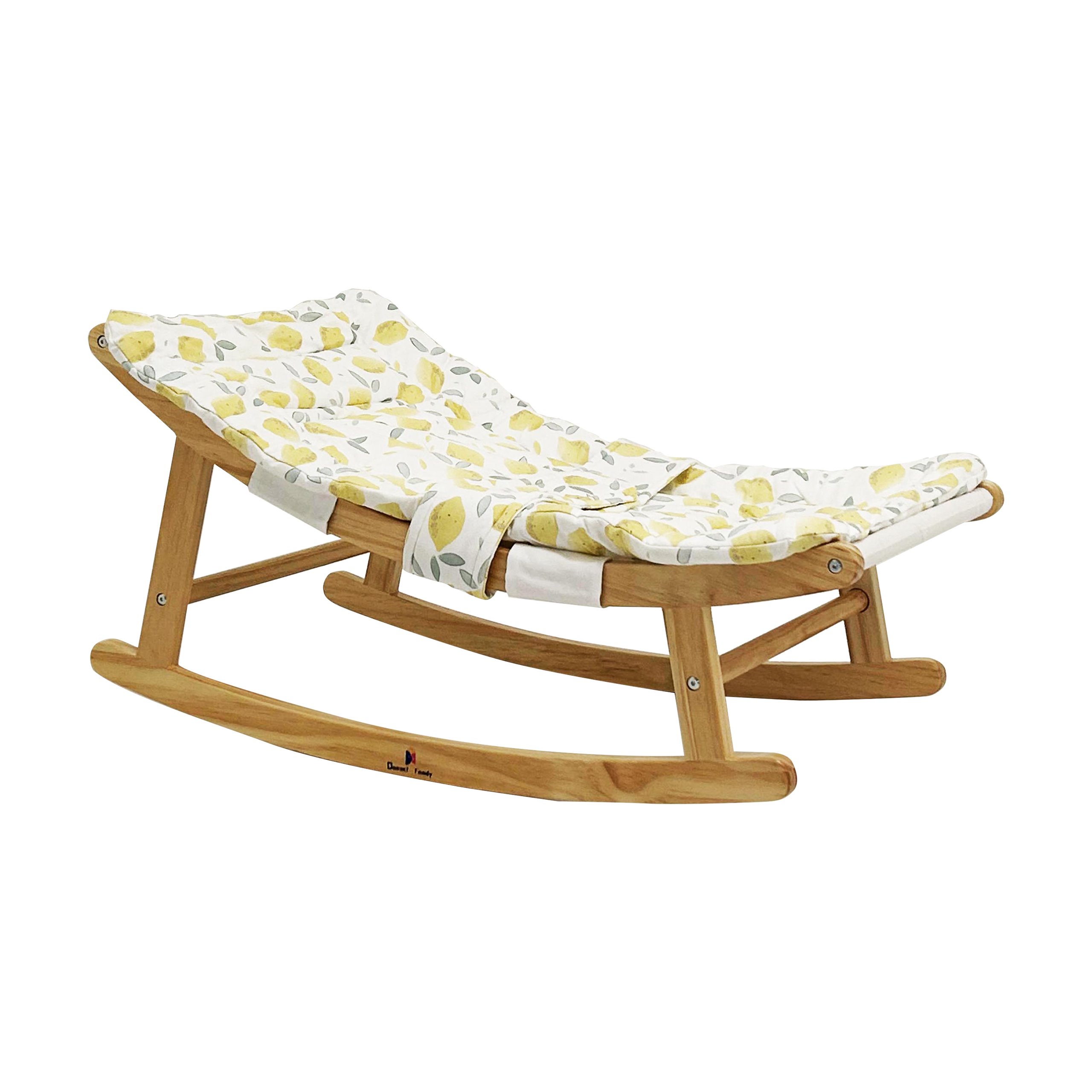 Soothing non-electric rocker for fussy babies. Compact design, soft cotton, no cords or batteries needed.